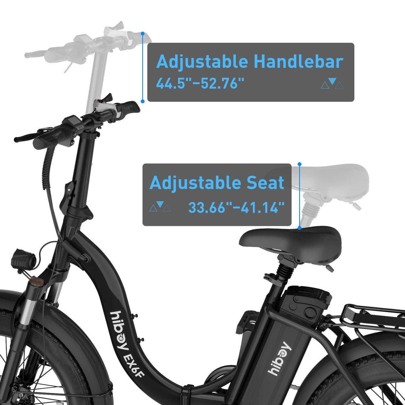Hiboy EX6F Low-Step Foldable Electric Bike - view 12