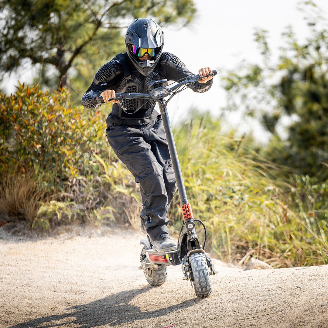 YUME Raptor electric scooter rear quarter view