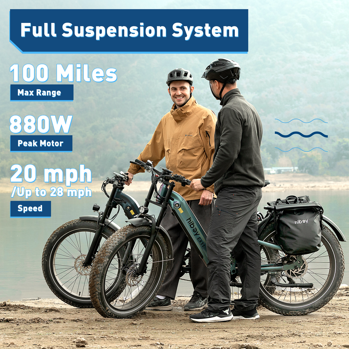 Hiboy EX11 Full Suspension Electric Bike - view 3