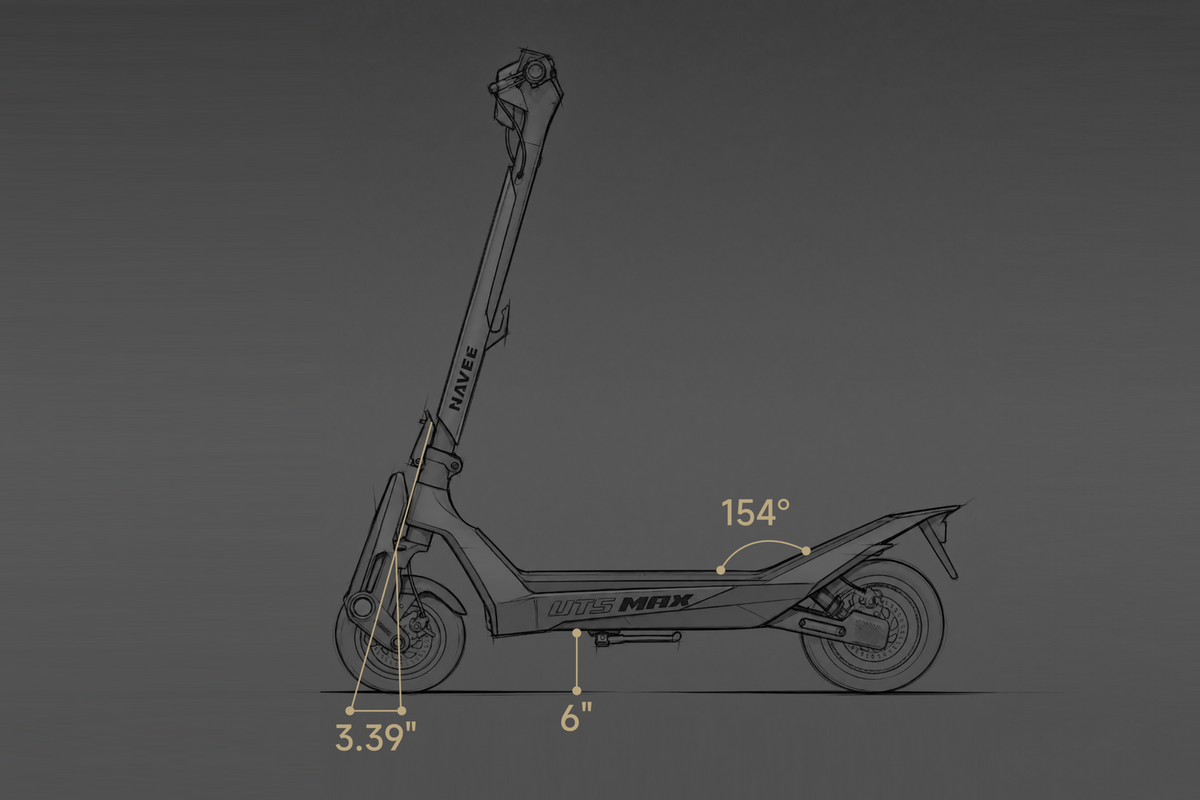 NAVEE UT5 Max | Hydraulic Suspension SuperScooter - view 37