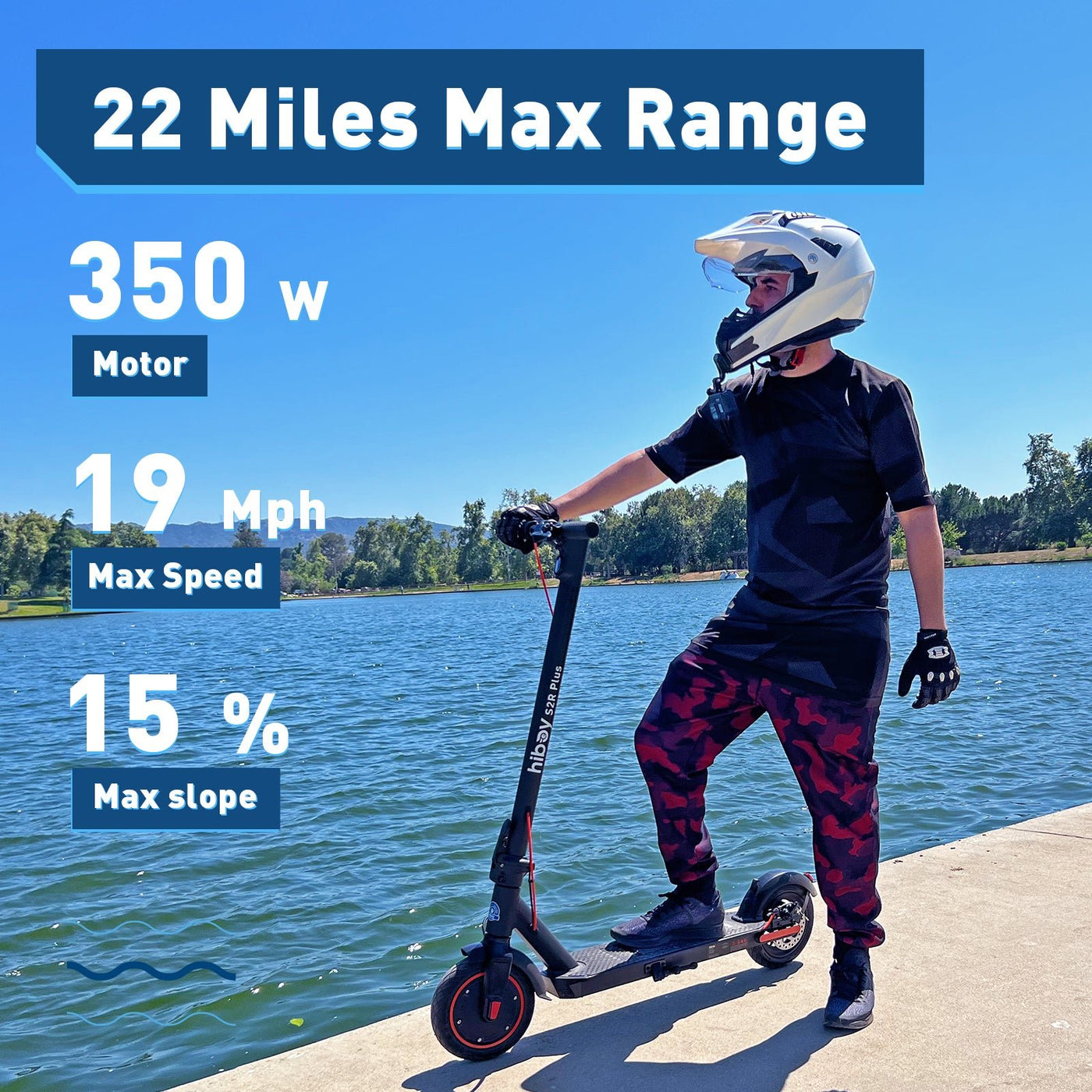 Hiboy S2R Plus Electric Scooter with Removable Battery - view 2