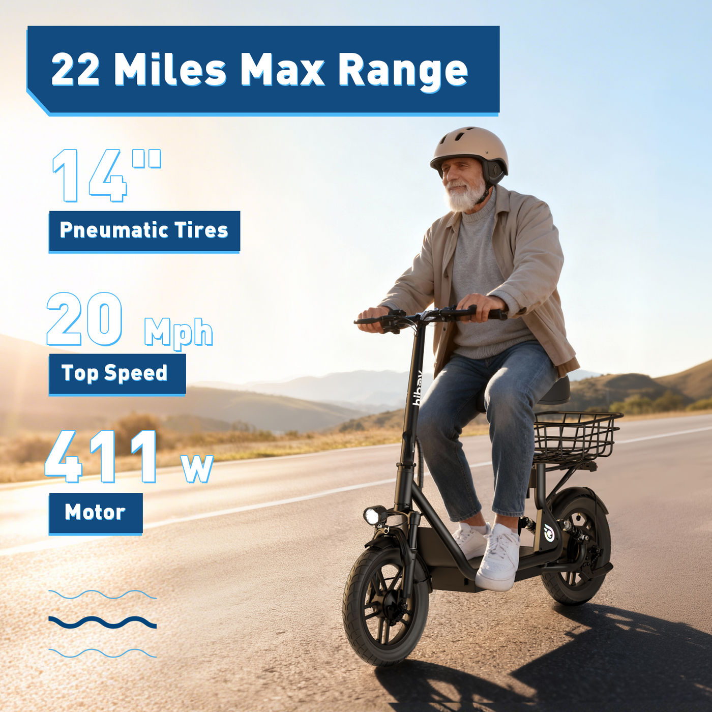 Hiboy Q2 Seated Electric Scooter - view 2