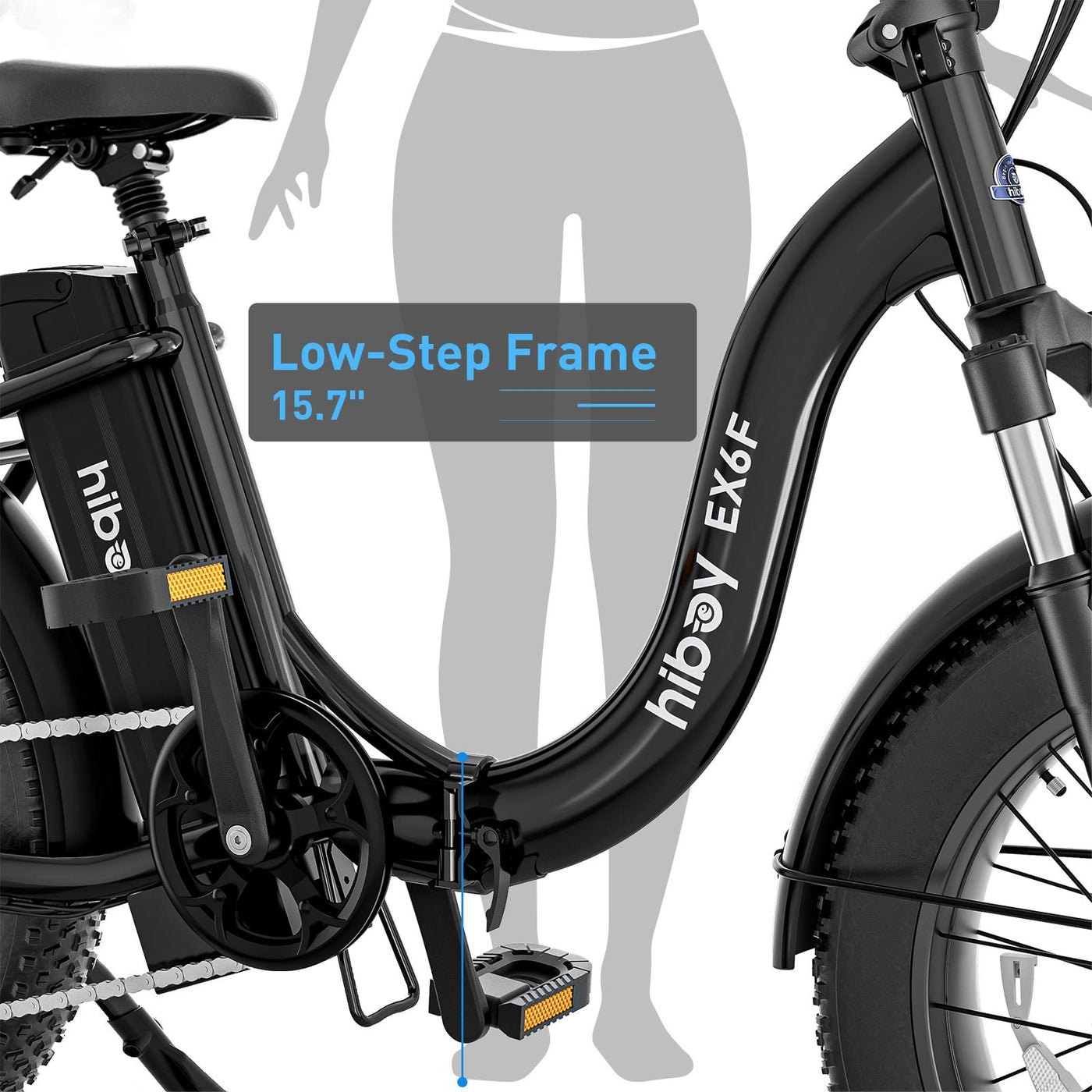 Hiboy EX6F Low-Step Foldable Electric Bike - view 11