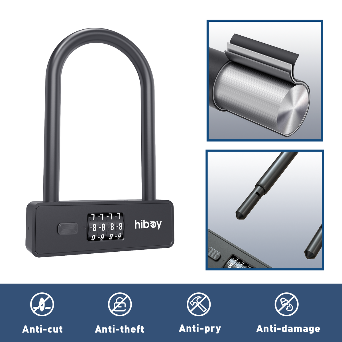 Hiboy Combination U-Lock - view 4