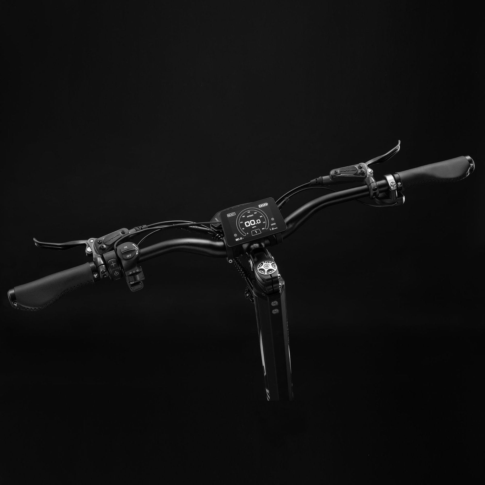 YUME Predator electric scooter handlebar and TFT display