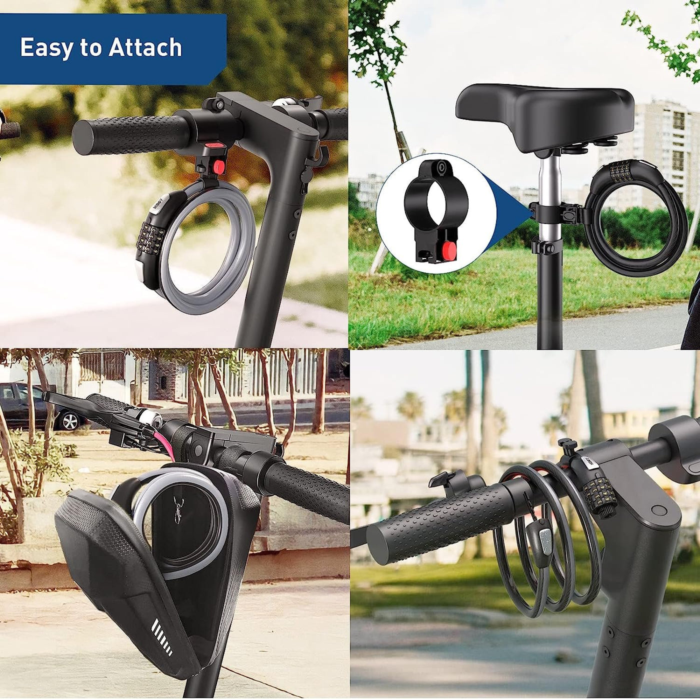 Hiboy 3.2 ft Combination Cable Lock - view 5