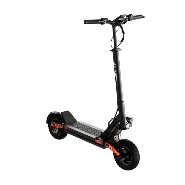 Joyor S10-S-Z electric scooter, studio front three-quarter view