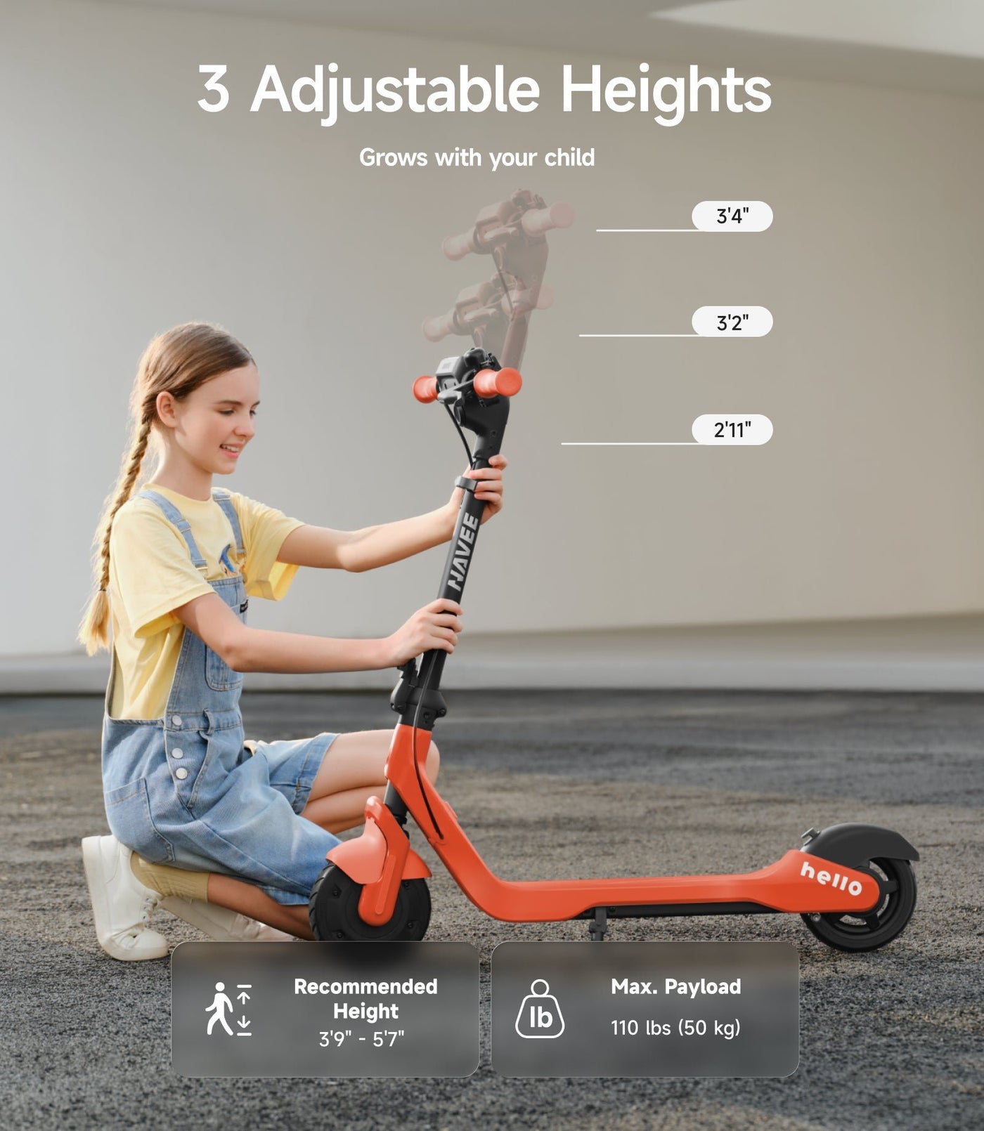 NAVEE K100 Pro | Foldable Kids Electric Scooter - view 8
