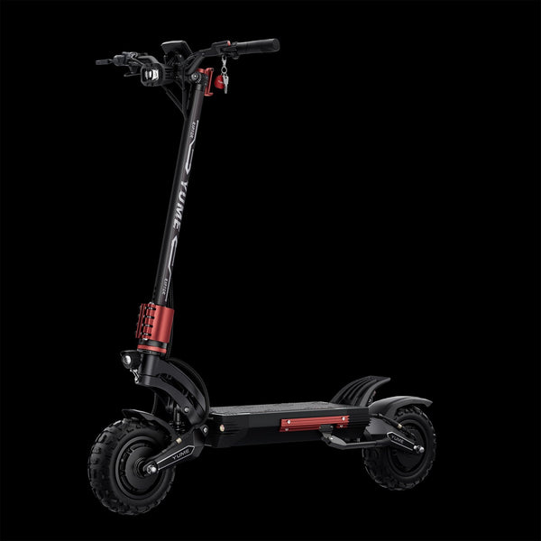 YUME Raptor2 electric scooter ridden on a trail