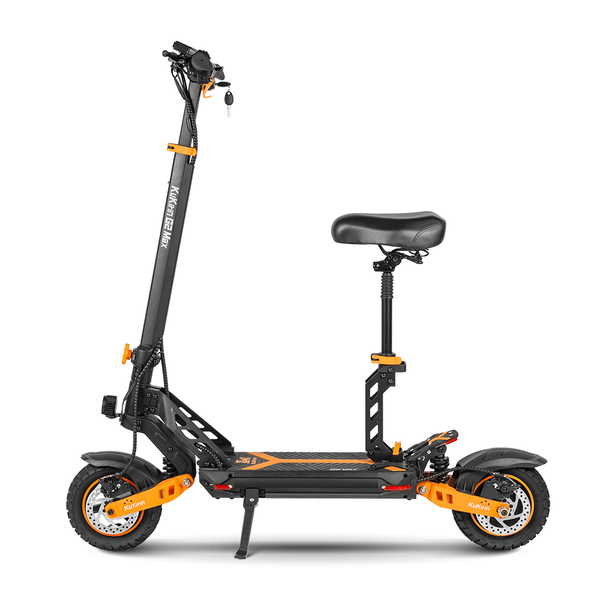 KuKirin G2 Max electric scooter with seat, studio side view