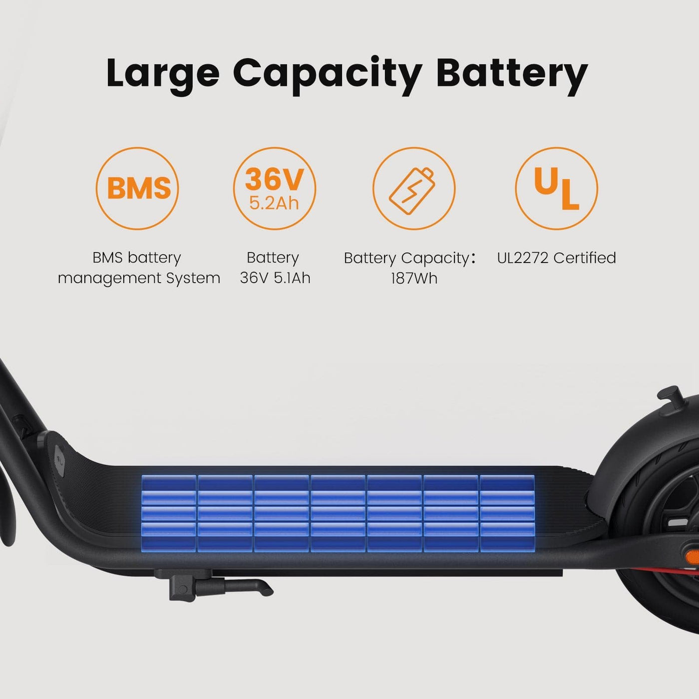NAVEE V25 Pro Electric Scooter | Rotatable Handlebar | 20mph Max Speed | 600W | Smart App - view 13