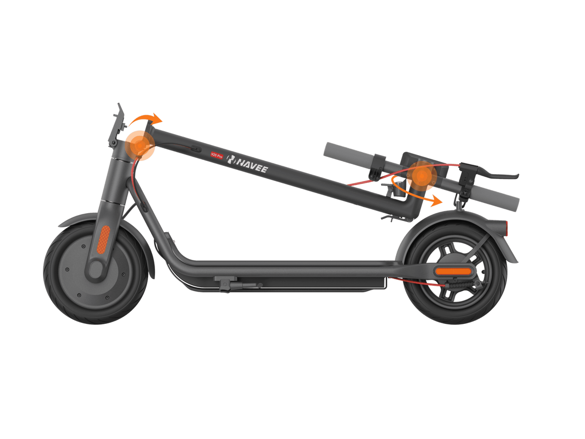 NAVEE V25 Pro Electric Scooter | Rotatable Handlebar | 20mph Max Speed | 600W | Smart App - view 2