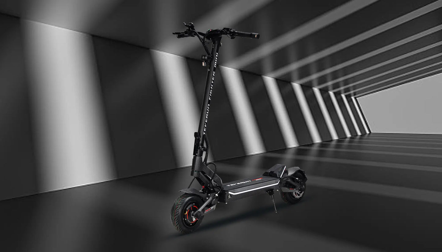 Teverun Fighter Mini PRO 2026 2.0 System compact scooter with dual 2000W BOSCH motors and 60V Samsung battery