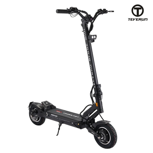 Teverun Blade Mini Ultra electric scooter in all black, studio view