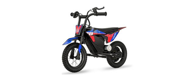 NAVEE Cyber X kids electric dirt bike, studio side view