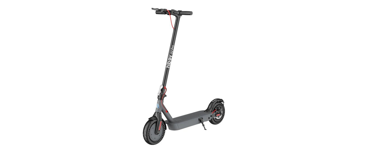 Hiboy S2 Pro electric scooter, studio front three-quarter view on a white background