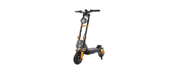 GSPACE Mars 11 GTR off-road electric scooter, studio front three-quarter view