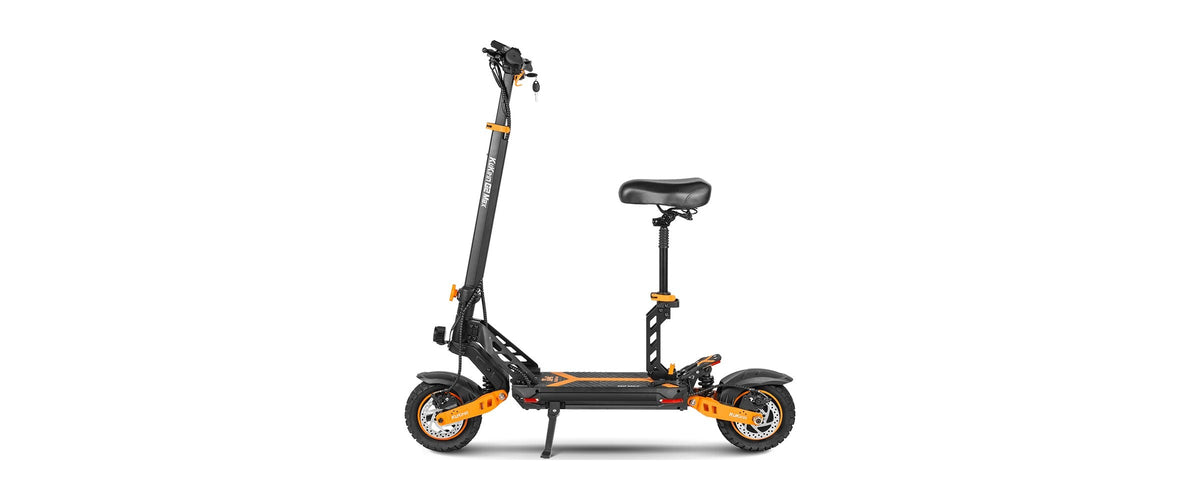 KuKirin G2 Max electric scooter with seat, studio side view
