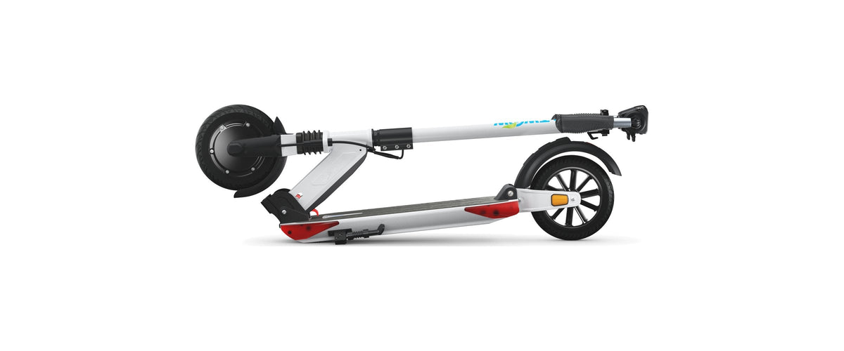 E-TWOW Booster ES electric scooter folded flat, studio side view