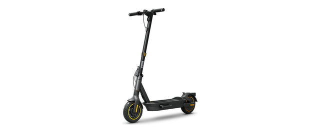Segway Ninebot Max G2 electric scooter, studio front three-quarter view on a white background