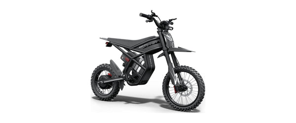 Riding'times GT54 Pro electric dirt bike, studio front three-quarter view