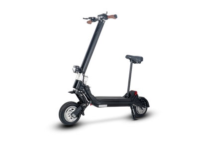 Riding’times G63 Convertible electric scooter with the optional seat fitted