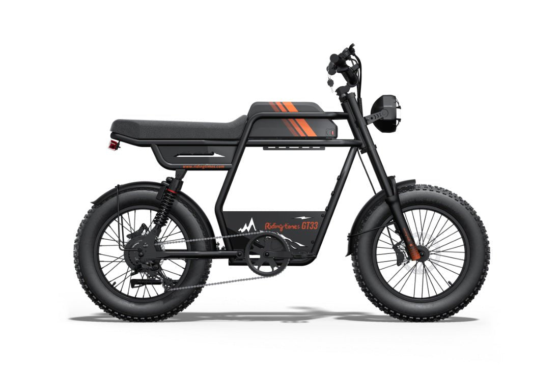 Riding’times GT33 cargo electric bike single battery studio view from the right