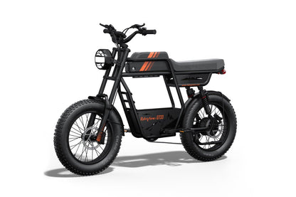 Riding’times GT33 cargo electric bike single battery studio view from the rear quarter