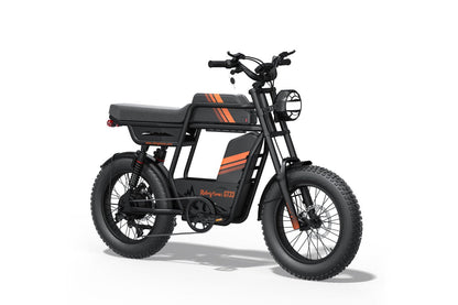 Riding’times GT33 cargo electric bike dual battery studio view from the front quarter