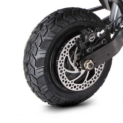 Teewing X5 electric scooter with 6000W dual motors, 75-mile range, all-terrain tires, hydraulic suspension, and advanced safety features