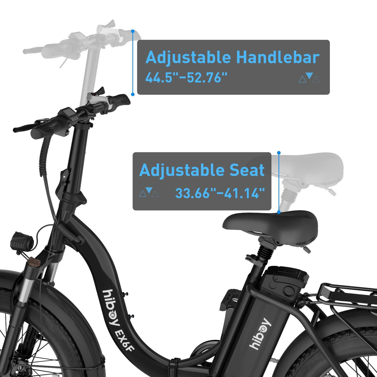 Hiboy EX6F Low-Step Foldable Electric Bike - view 12