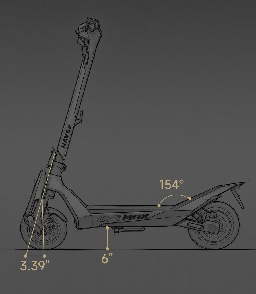 NAVEE UT5 Max | Hydraulic Suspension SuperScooter - view 36