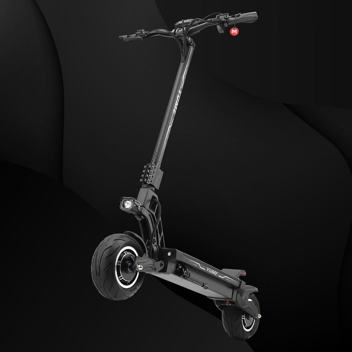 YUME Hawk Pro electric scooter headlight and stem lights