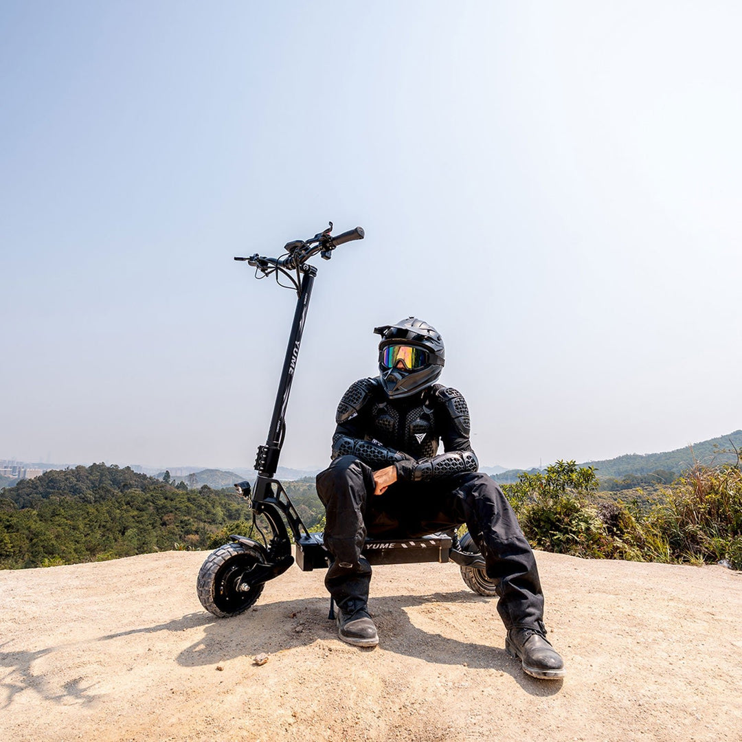 YUME Hawk electric scooter rear quarter view