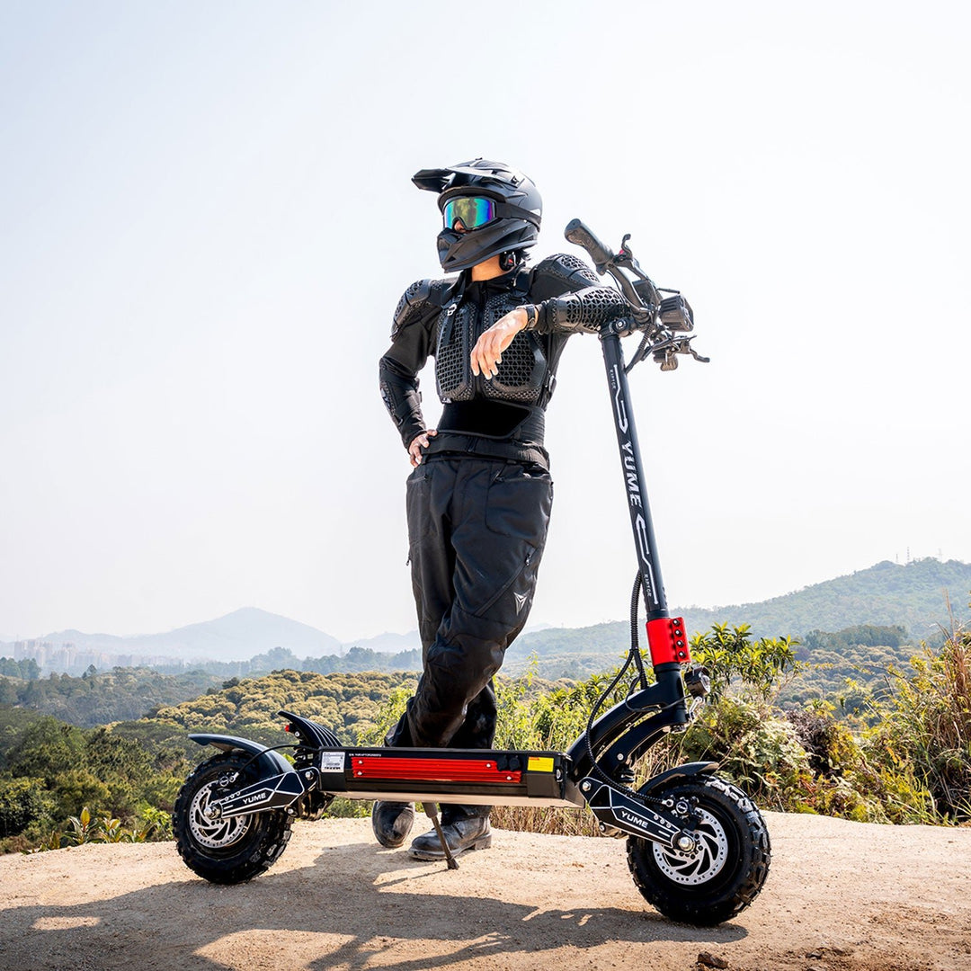 YUME Raptor electric scooter folded