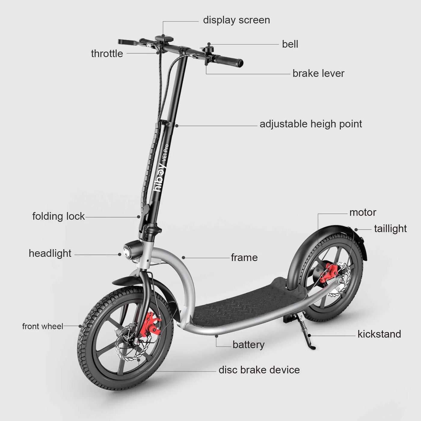 Hiboy VE1 Pro Electric Scooter - view 3