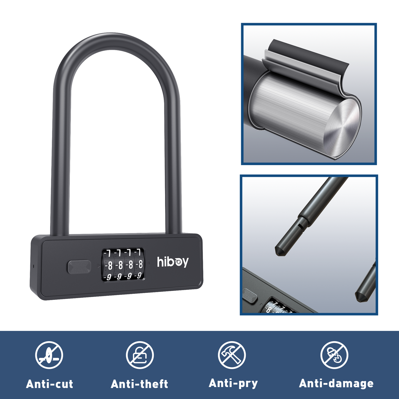 Hiboy Combination U-Lock - view 4