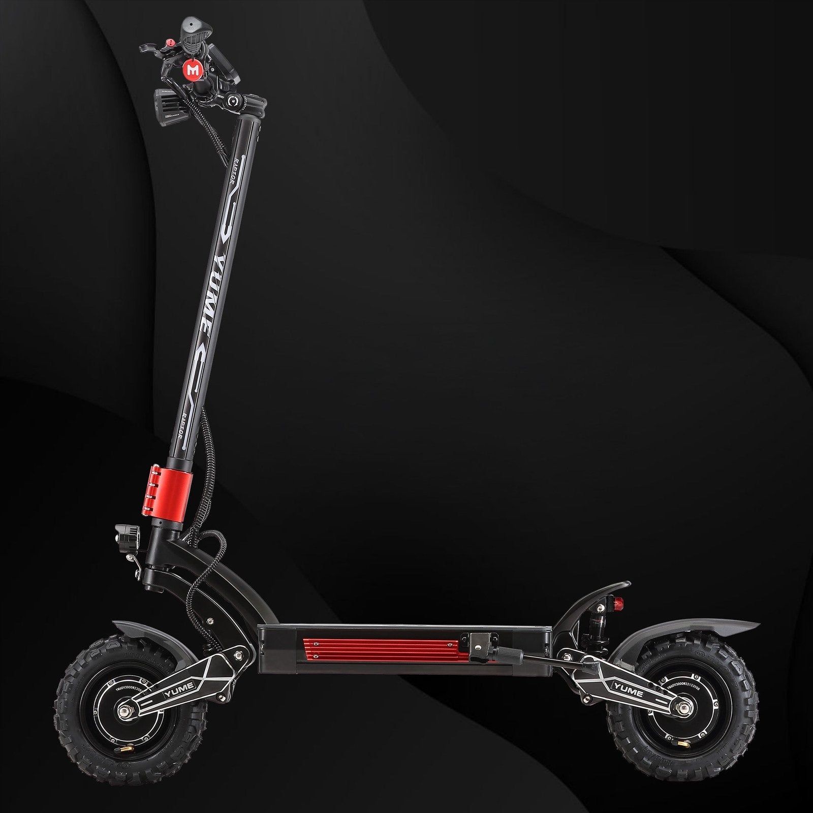 YUME Raptor electric scooter studio view