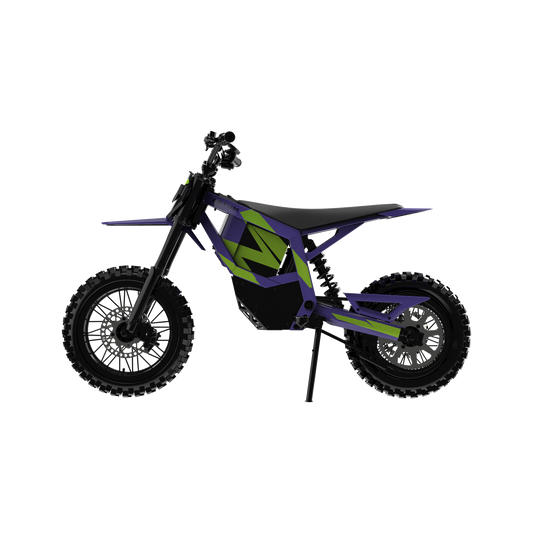 APTUM AP-2C-1 electric dirt bike in green, side view