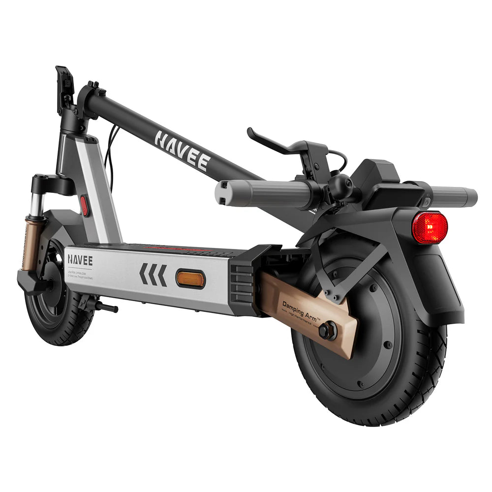 H avee electric scooter on a white background