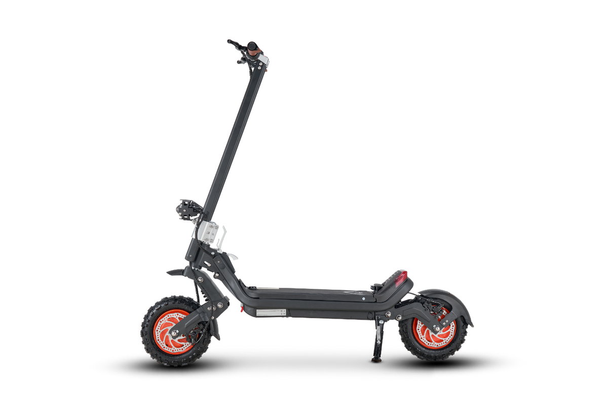 Riding’times G63 dual motor electric scooter studio view from the left
