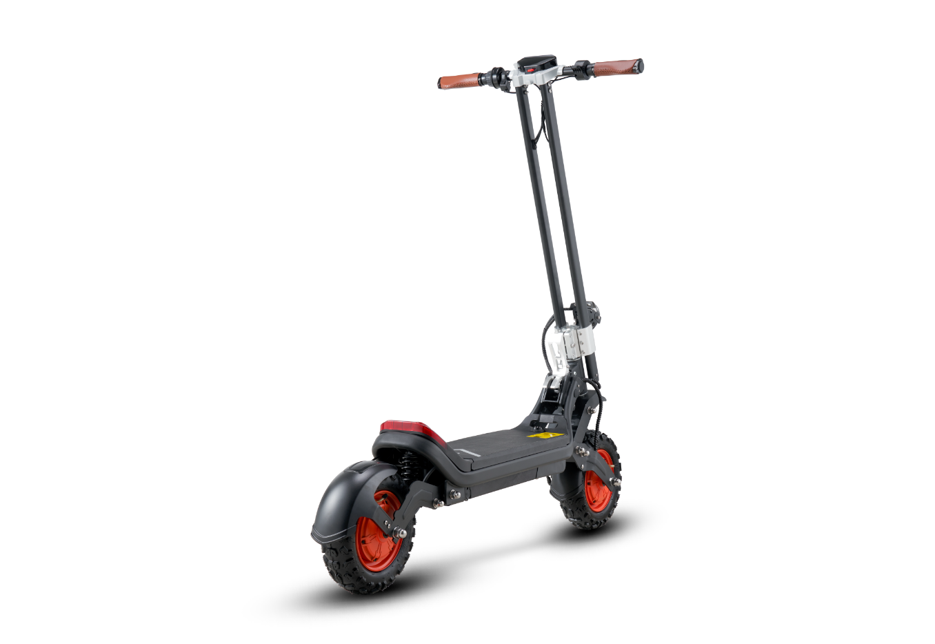 Riding’times G63 dual motor electric scooter studio view from the front quarter