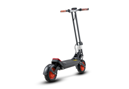 Riding’times G63 dual motor electric scooter studio view from the front quarter