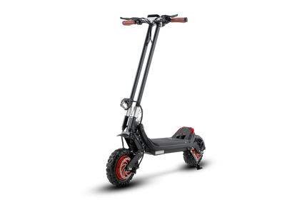 Riding’times G63 dual motor electric scooter studio view from the rear