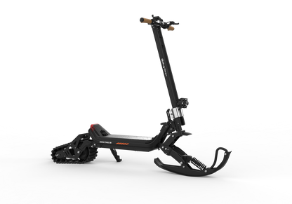Riding’times G63 Convertible electric scooter in off-road mode, studio view from the rear