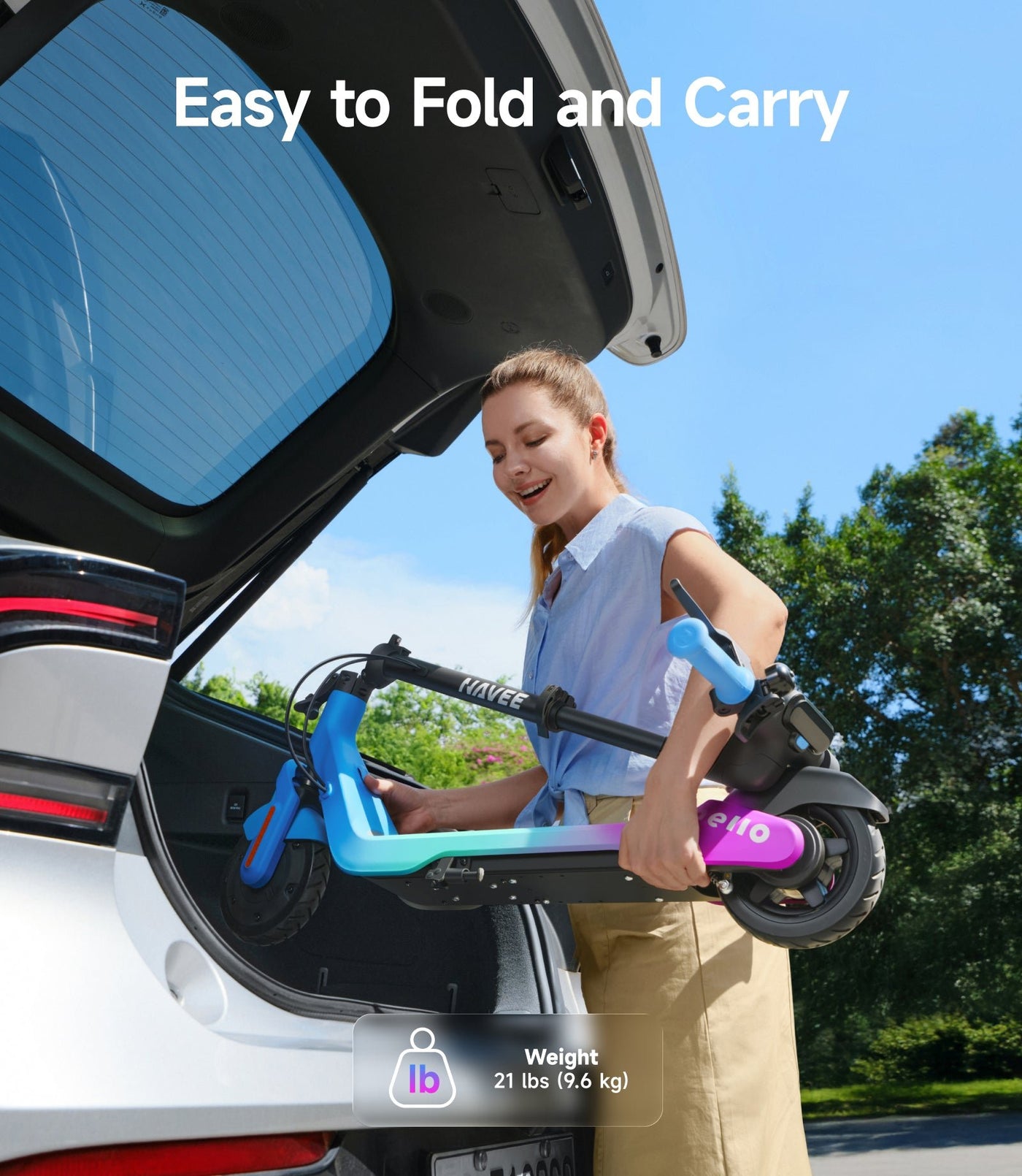 NAVEE K100 Max | Smart Kids Electric Scooter with Find My - view 10