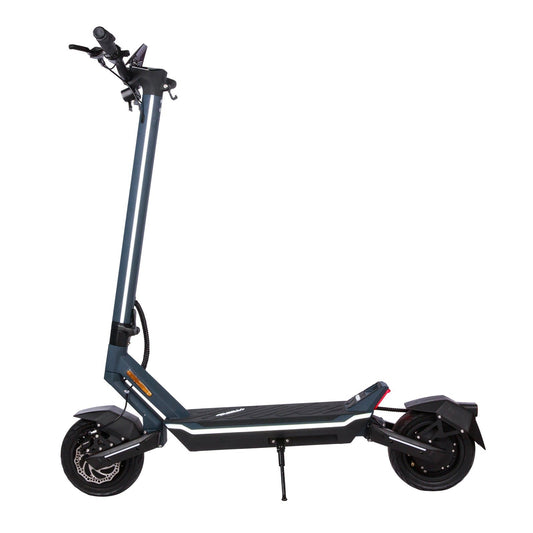 Punk Rider Pro electric scooter side elevation in dark teal