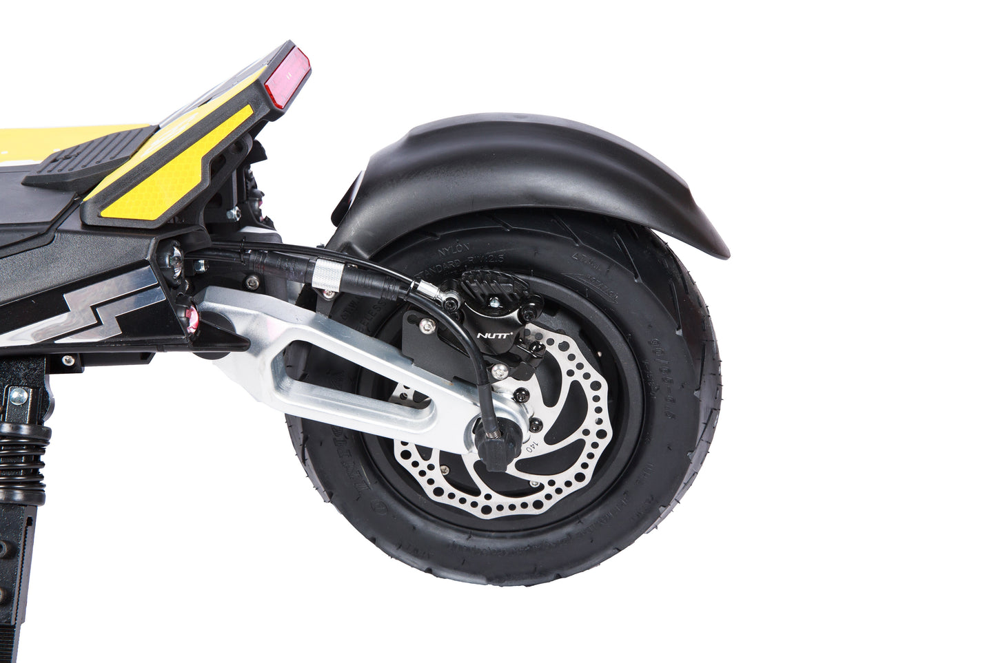 Punk Rebel Electric Scooter with dual 3600W motors, 84-mile range, hydraulic disc brakes, and 11x3.5 inch tires for powerful commuting and off-road riding