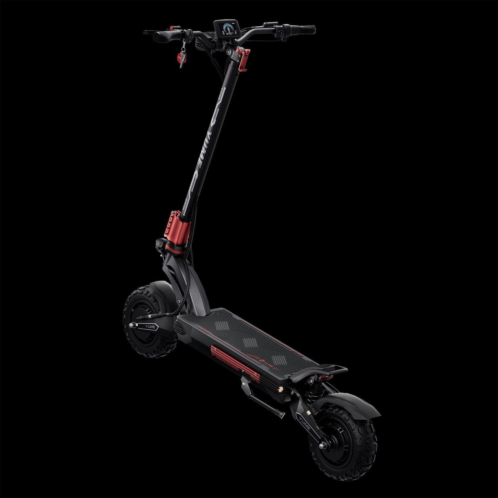 YUME Raptor2 electric scooter rider on an open road