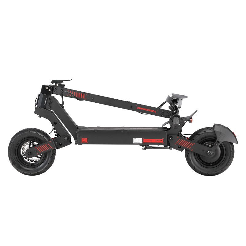Teewing GT4 electric scooter folded flat